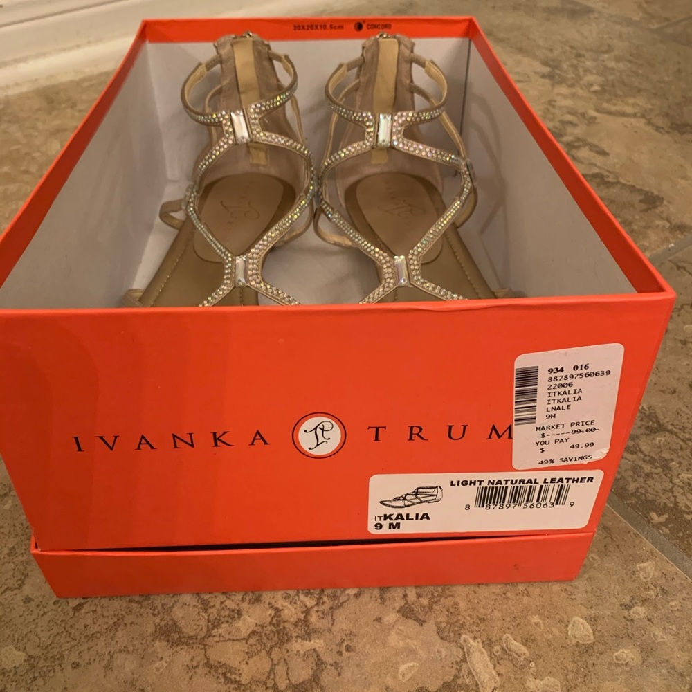 Ivanka Trump crystal sandals